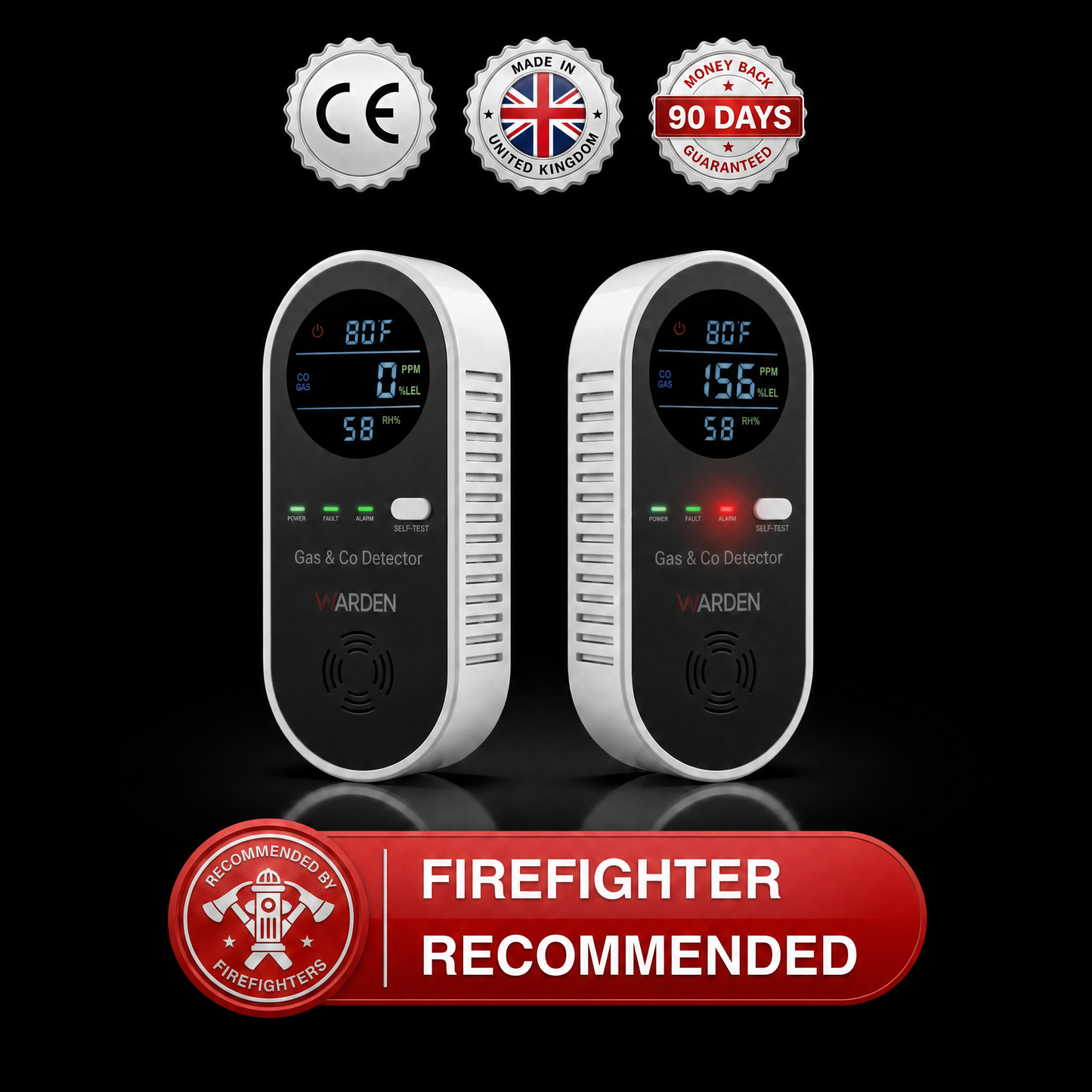 WARDEN 4-IN-1 CO Detector
